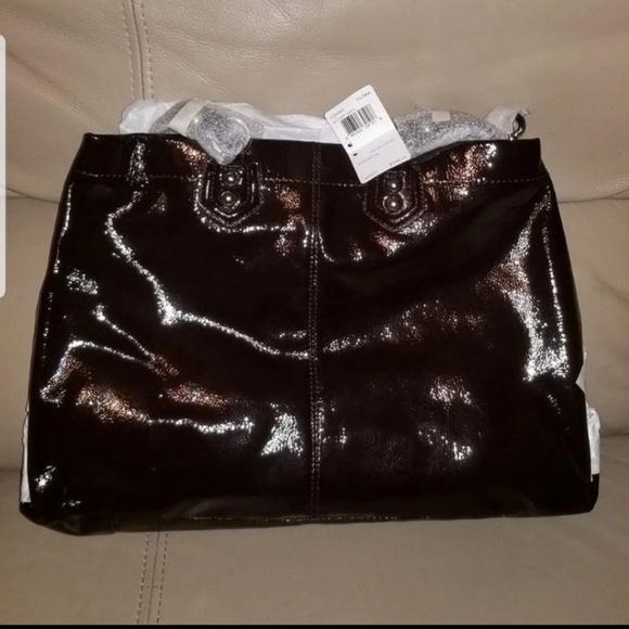 NWT Coach Patent Leather Ashley Tote in Mahogany
